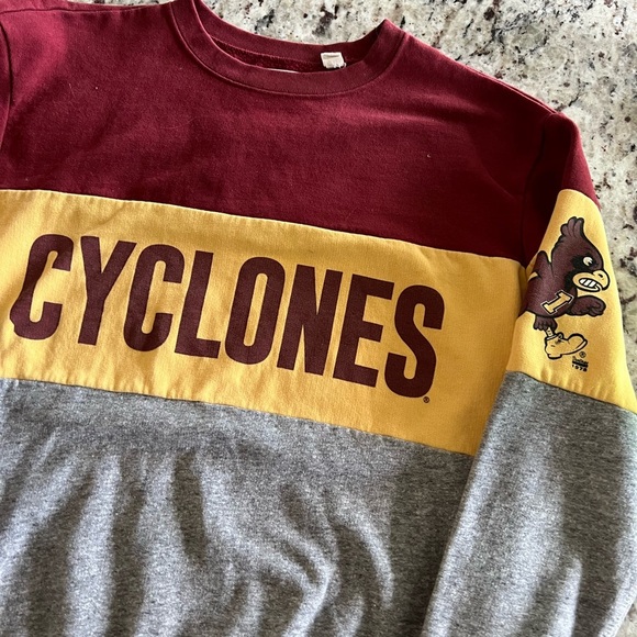 Iowa State Cyclones Colorblock Sweatshirt Tailgate - Picture 2 of 6